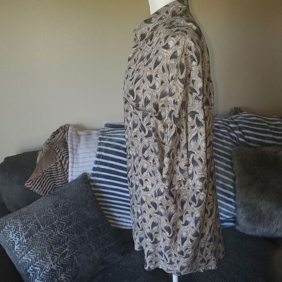 Chiamare Vintage 100% Silk Paisley Shirt - Picture 2 of 11